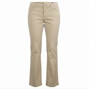 Lane Bryant Allie Stretch Tan Khaki Straight Leg Pants‎ Women's Bootcut Jeans